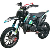 Мотоцикл Kayo DBR SX50-A 2T (черный/голубой)