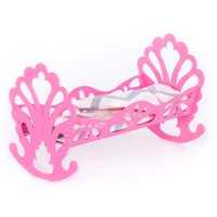 Кроватка для кукол Полесье сборная с бумажной куклой и постельным бельём 69801