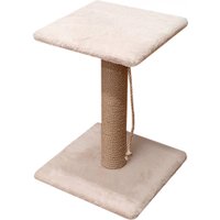 Когтеточка Bast С полкой 50 (джут, бежевый)