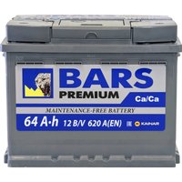 Автомобильный аккумулятор BARS Premium 64 R+ (64 А·ч)