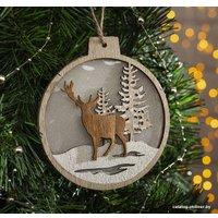 Елочная игрушка Luazon Величавый Олень в лесу 4364318