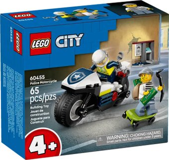 Конструктор LEGO City Полицейская погоня на мотоцикле 60455