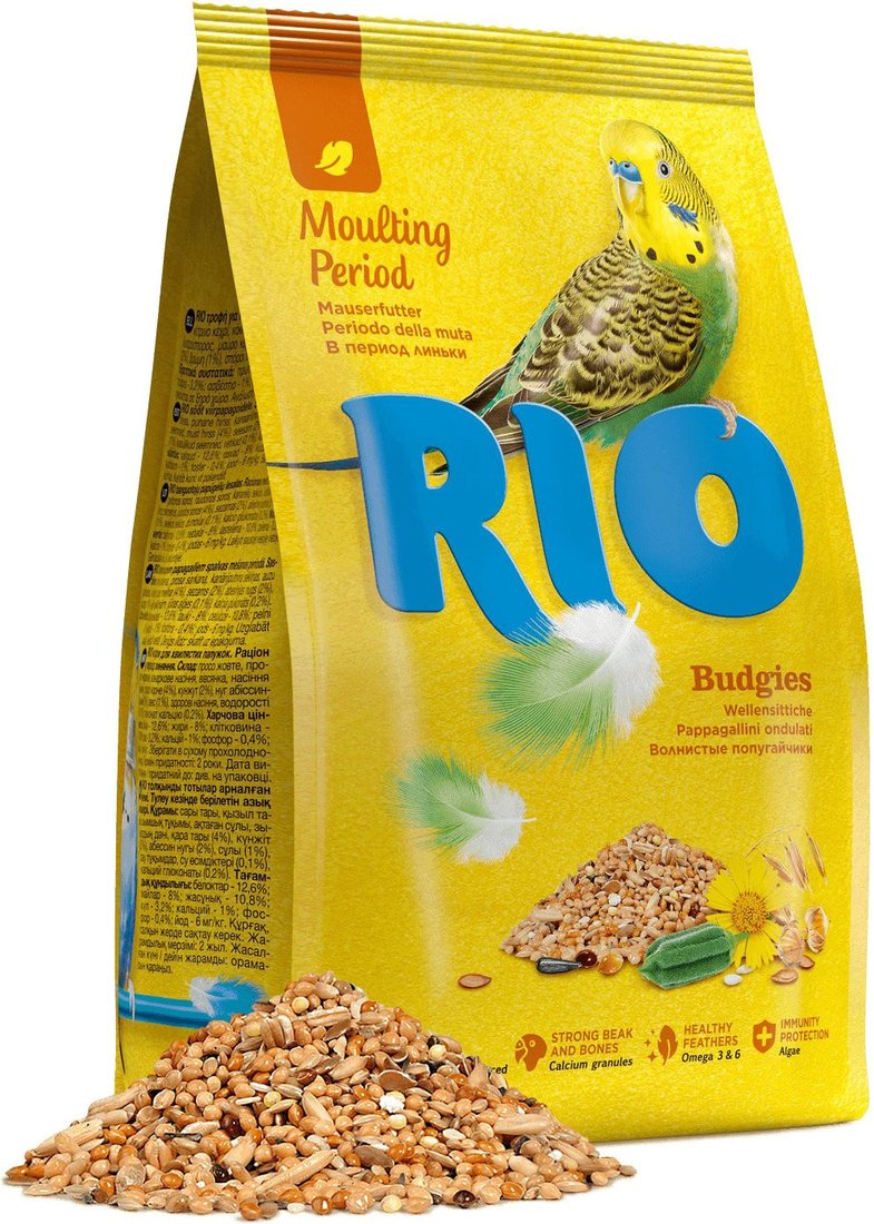 

Корм для птиц Rio В период линьки 4602533420728 0,5 кг