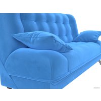 Диван Лига диванов Анна 102742 (велюр, голубой)