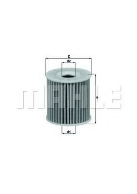 

Масляный фильтр Mahle Knecht OX346D