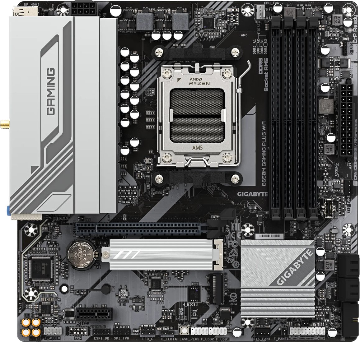 

Материнская плата Gigabyte B650M Gaming Plus WiFi (rev. 1.0)