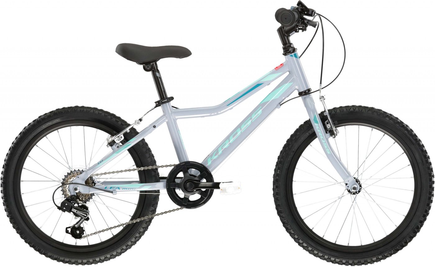 

Детский велосипед Kross Lea Mini 1.0 D 20 (серый/морская волна)