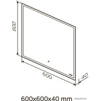  AM.PM Зеркало Spirit 2.0 60 M71AMOX0601SA