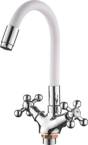 

Смеситель Ledeme L1319-3 (белый/хром)