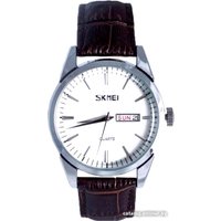 Наручные часы Skmei 9073 (серебро/белый)