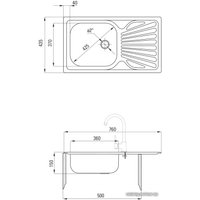 Кухонная мойка Deante Techno ZMU 3110 (оформление)