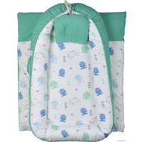 Матрас-кокон Farfello Совы L3 (зеленый)