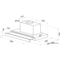 Кухонная вытяжка MAUNFELD Ouse Touch 60 (белый)