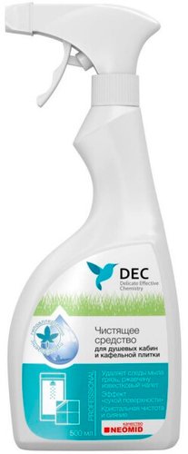 Средство для душевых кабин DEC для чистки душевых кабин и кафельной плитки 500 мл