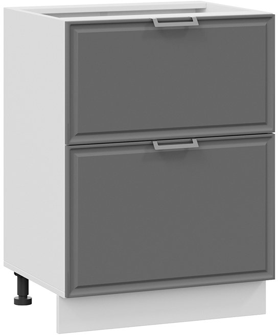 

Шкаф напольный Трия Белладжио 1Н6Я2 (белый/софт графит)