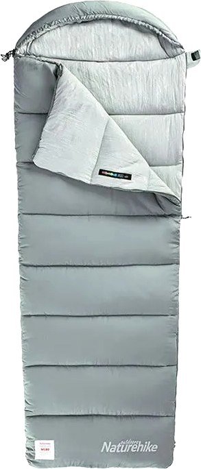 

Спальный мешок Naturehike CNK2350WS023 M400 (серый, молния слева)
