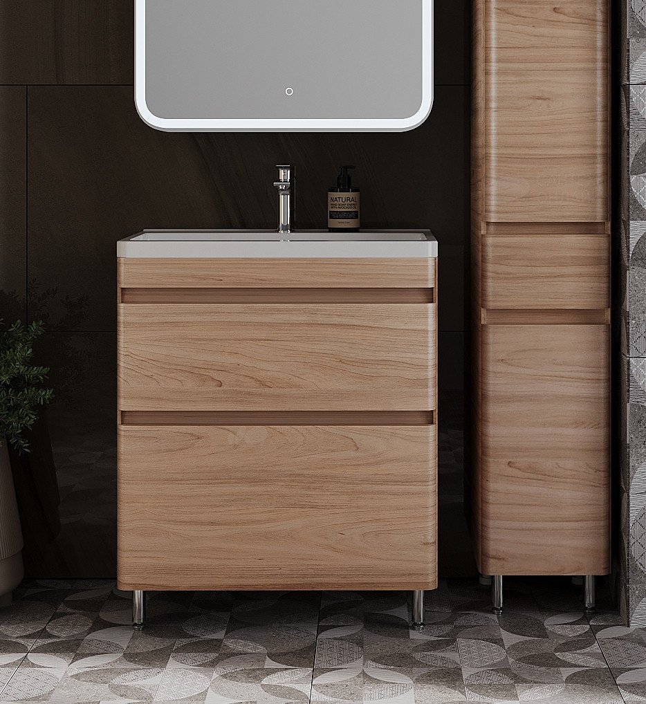 

Symbolite Тумба под умывальник Атлантика 70 Люкс Plus (ясень перламутр)