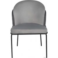 Стул AksHome Oswald (серый велюр HLR-21/светло-серый велюр HLR-19/черный)