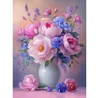 Алмазная мозаика  Феникс+ Букет розовых пионов 71367