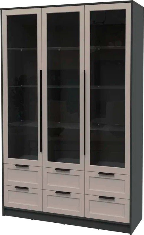 

Шкаф-витрина Интерлиния Концепт Тренд КТ-ШВ3 (антрацит/луна)