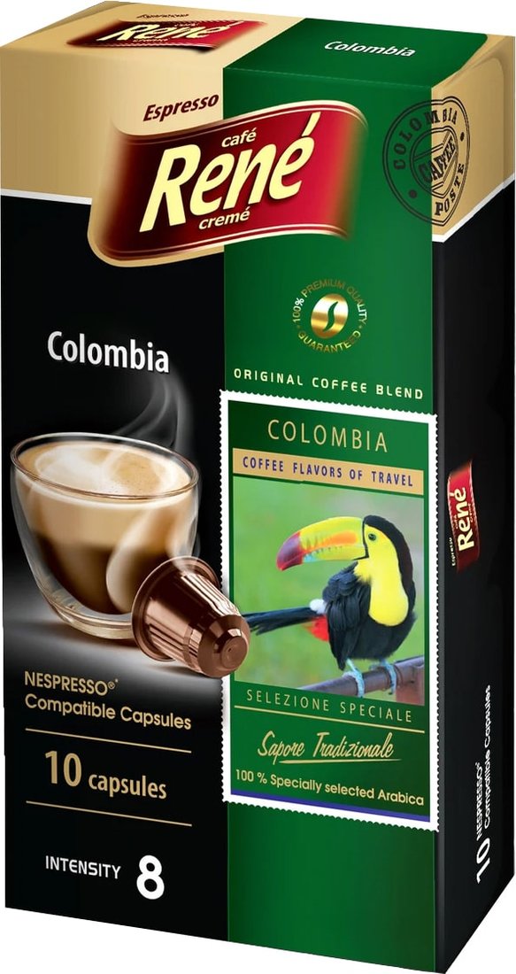 

Кофе в капсулах Rene Nespresso Colombia 10 шт