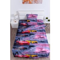 1.5-спальный комплект постельного белья Миланика Дрифт 1.5сп подростковый с наволочкой 70x70 (бязь)