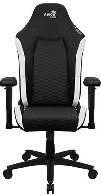 

Игровое (геймерское) кресло AeroCool Crown Leatherette (черный/белый)