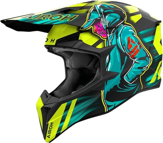 

Мотошлем Airoh WRAAAP Cyber WRC31-M (M, желтый матовый)