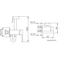 Гигиенический душ FRAP F7506-6