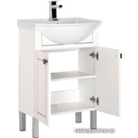  Aquanet Тумба под умывальник Честер 60 00187122 (белый/серебро)