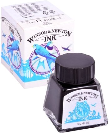 

Тушь художественная Winsor & Newton 1005032 (14 мл, синий)