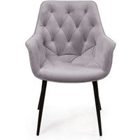 Стул с подлокотниками Ваш день Archi Barkhat 04 (светло-серый, 2шт)