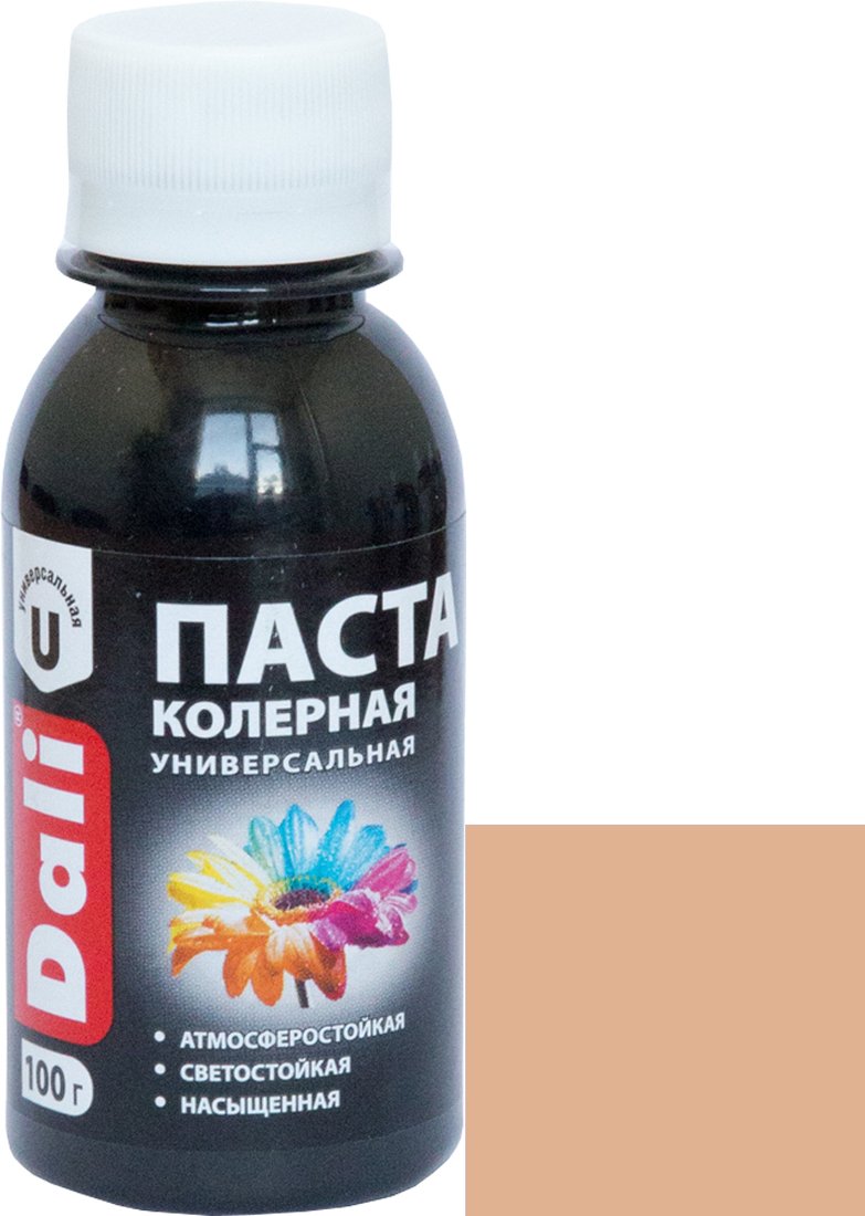 

Колеровочная краска Dali универсальная 0.1 кг (персиковый)