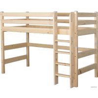 Кровать-чердак Мебельград Соня вариант 5 (массив сосны прозрачный лак)