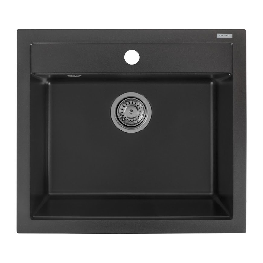 

Кухонная мойка Aquasanita Quadro SQQ100W (графит 222)