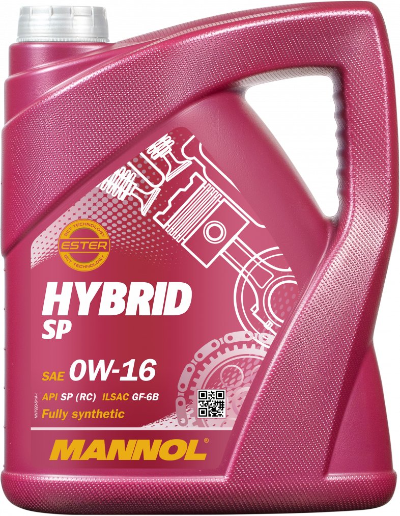 

Моторное масло Mannol Hybrid SP 0W-16 5л