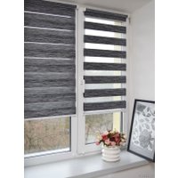 Шторы день-ночь Delfa СРШ 01МКД DN-4306 34x160 (графит, рисунок натур)