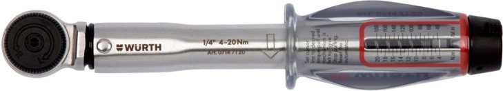 

Ключ Wurth 1/4" 4-20 Нм 071471 20