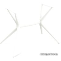 Кухонный стол Sheffilton SHT-TU30-2/140/80 ЛДСП (белый/хромикс белый)