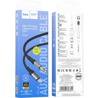 Кабель Hoco UPA26 USB Type-C - Jack 3.5mm (1 м, черный)