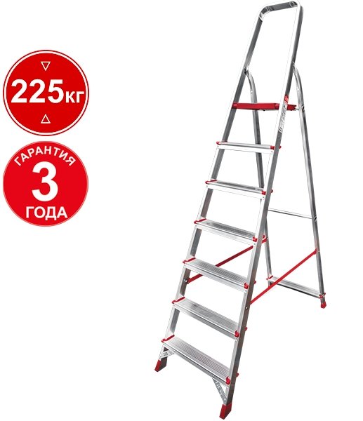 

Лестница-стремянка Новая высота NV 311 алюминиевая профессиональная 7 ступеней