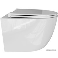 Унитаз подвесной White Wave Lara (белый глянец)