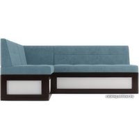 Угловой диван Мебель-АРС Нотис левый 207x82x132 (голубой Luna 089)