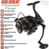Рыболовная катушка Akara Feeder Time 4000 6+1bb
