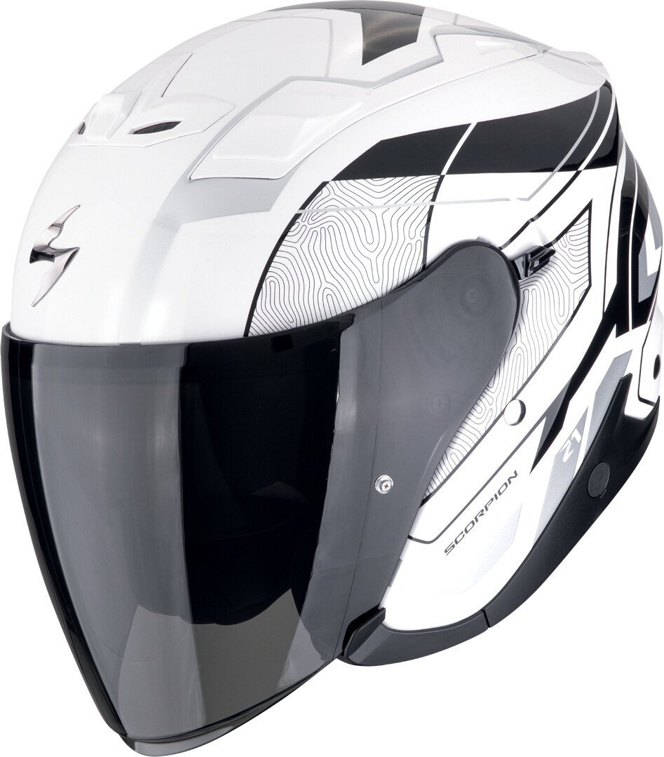 

Мотошлем Scorpion Exo Exo-Z1 Vue (р. M, белый/черный/серебристый)