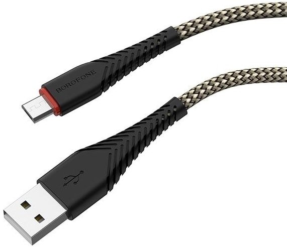 

Кабель Borofone BX25 Micro USB (черный/золотистый)
