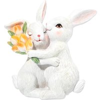 Статуэтка Elan Gallery Кролики с тюльпанами 210202