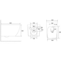 Унитаз подвесной Abber Ultra AC1303 (белый)