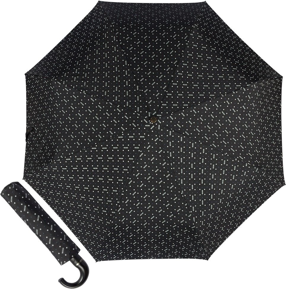 

Складной зонт Moschino 8505-ToplessA Man dots Black