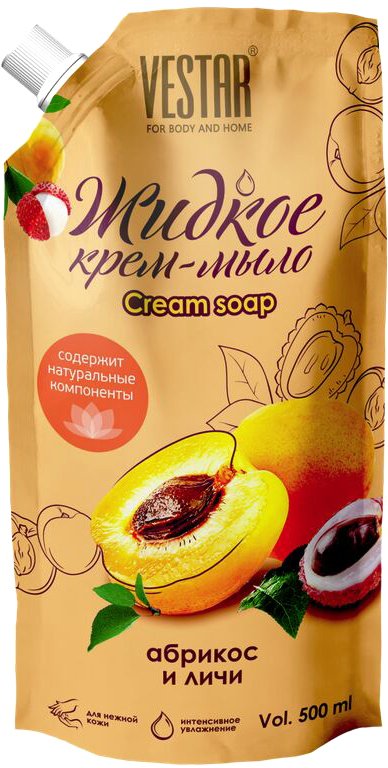 

Vestar Жидкое крем-мыло Абрикос-личи 500 мл